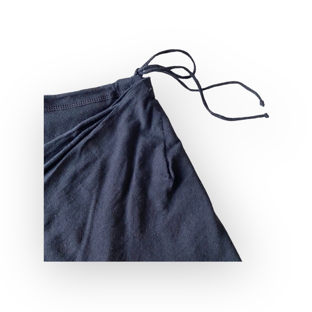 HTF: new Hard Tail ★ Float Layer Wrap Lightweight Cotton Mini Skirt ★ Black ★ S - Picture 3 of 16